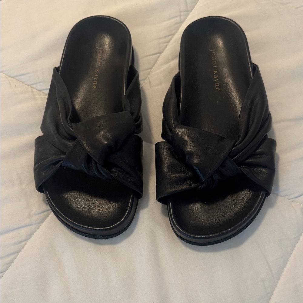 Jenni Kayne Black Leather Sandals